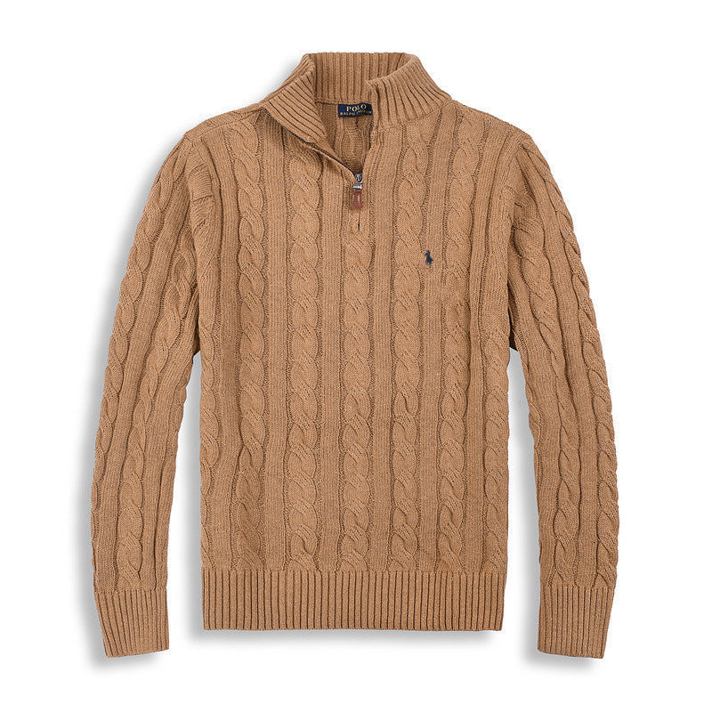 RALPH LAUREN HALF-ZIP SWEATER