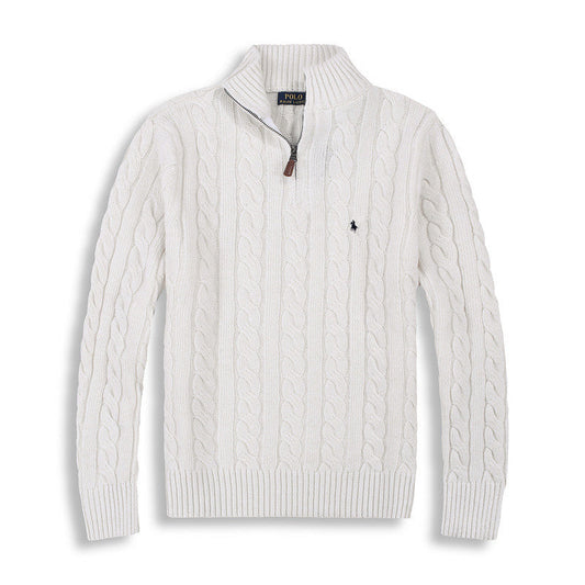 RALPH LAUREN HALF-ZIP SWEATER