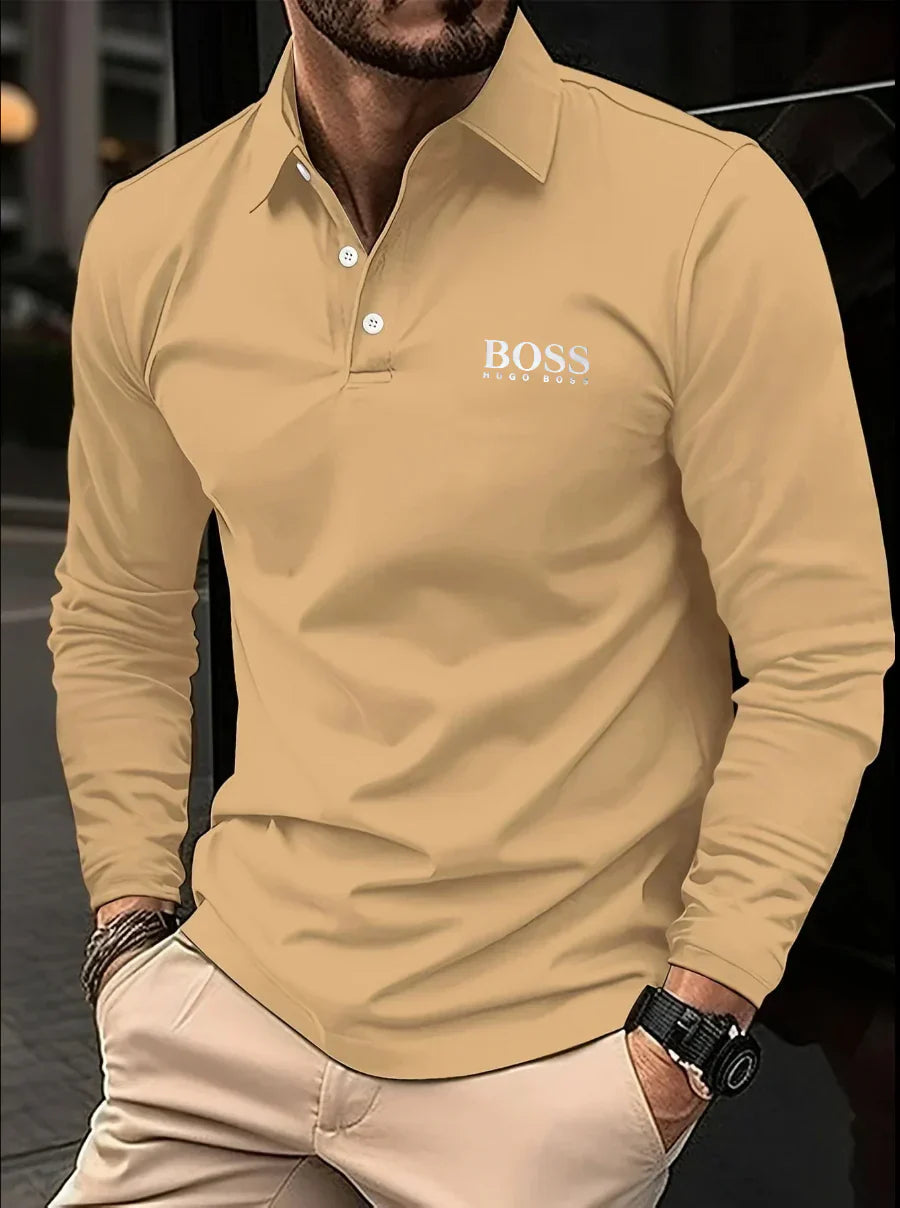 Long-Sleeve Polo for Men