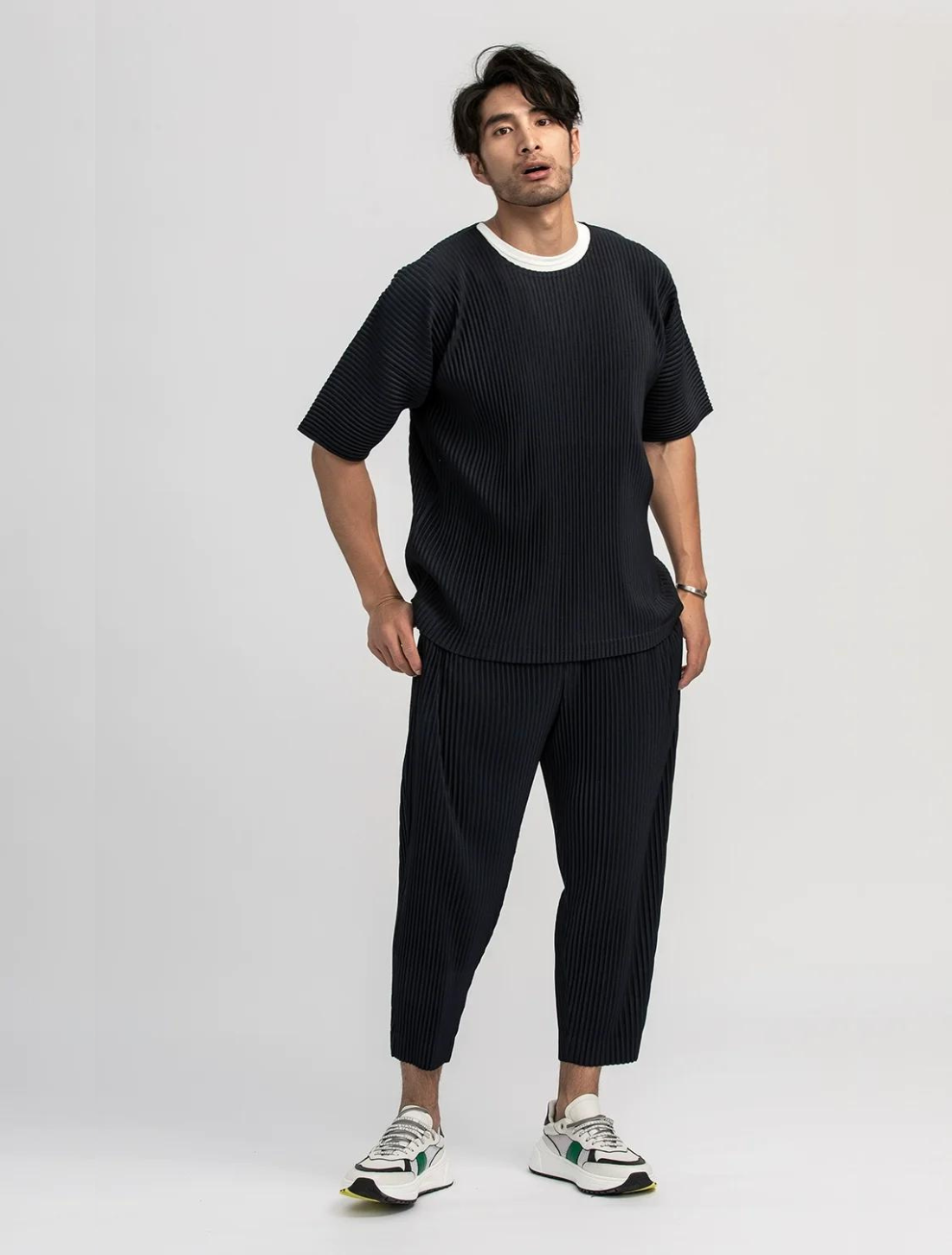 Issey Miyake Plissierte Hose