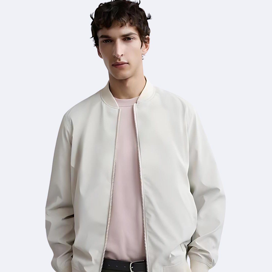 Suede Baseball Jacket