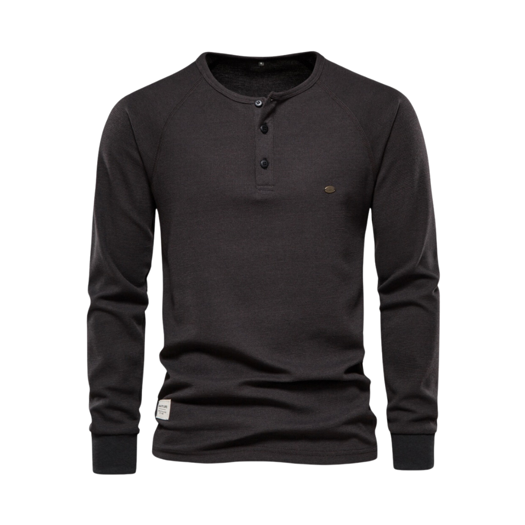 Henley Waffle Shirt